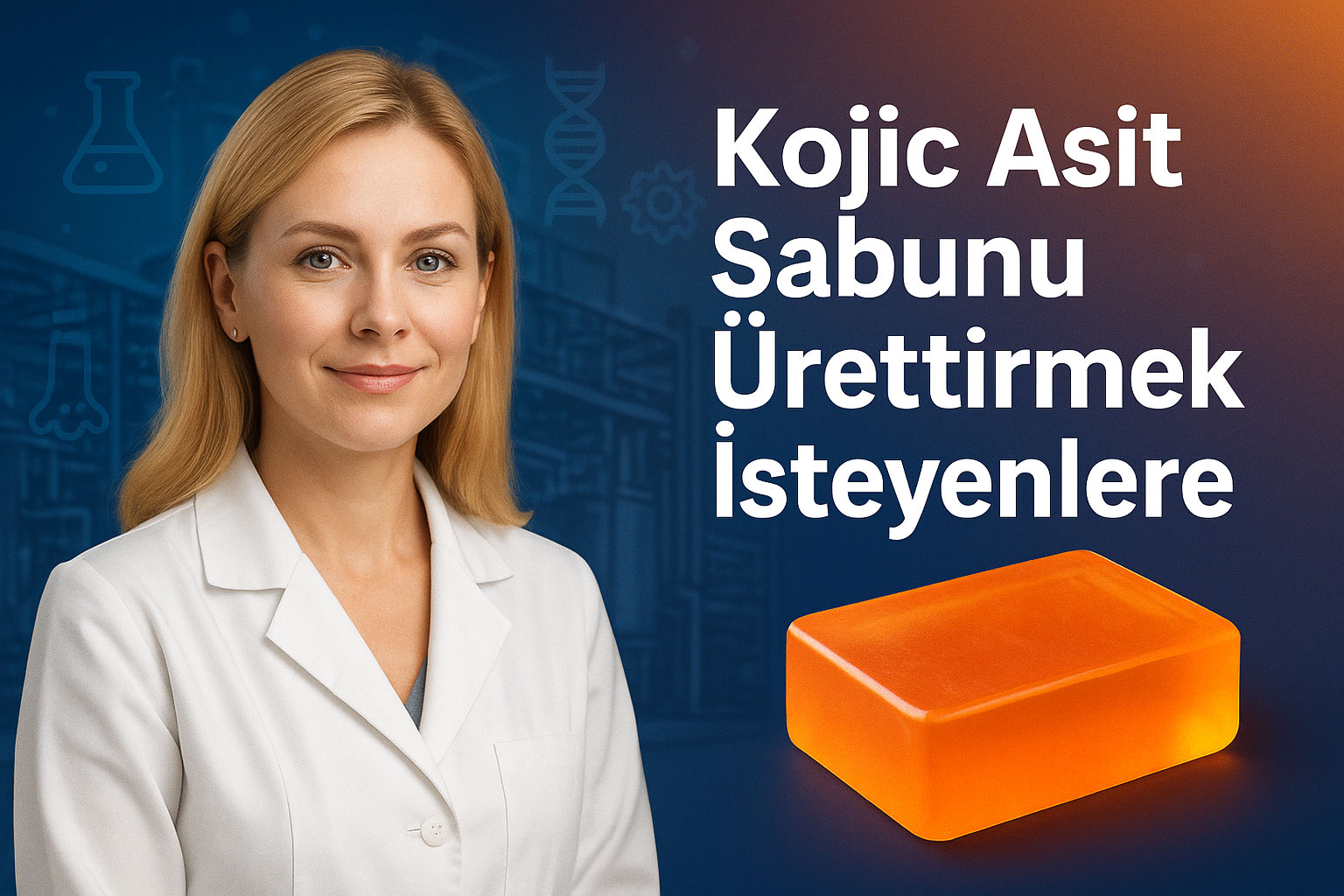 Kojic asit sabunu üretimi için Sabun Fabrikam
